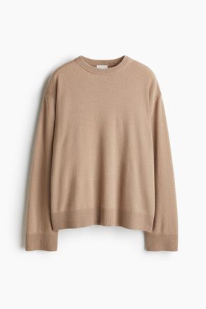 H&M Kaschmirpullover in Oversize - Beige