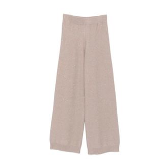 Fabiana Filippi Wide Trousers - female - Fabiana Filippi - Wide Trousers - Beige - XS - Trousers