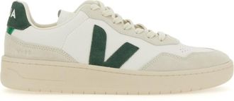 Veja White Color Block Sneakers