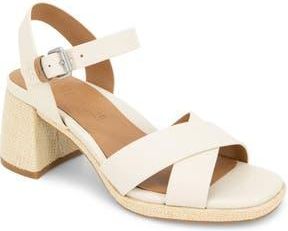 Gentle Souls Rimini Ankle Strap Platform Sandal in Stone Leather at Nordstrom Rack, Size 6.5
