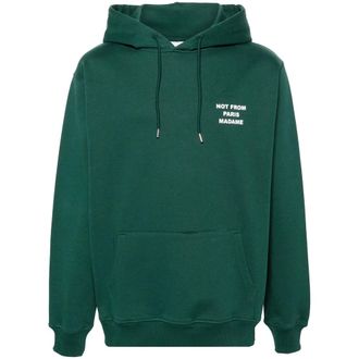 Dr&ocirc;le de Monsieur Logo-print Cotton Hoodie