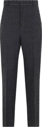 Moschino Womens Wool Pants - Grey - Size EU 40 (Womens)