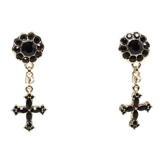 Dolce & Gabbana Accessoires, Dames, Zwart, ONE Size, Zwarte Bijoux Oorbellen