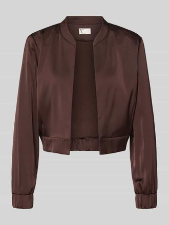 Vera Mont Regular Fit Blazer mit Stehkragen in Dunkelbraun, Gr&ouml;&szlig;e 40