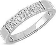 Bony Levy Diamond Stacking Ring in 18Kw White Gold at Nordstrom Rack, Size 6.5