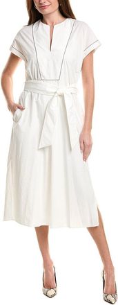 Brunello Cucinelli Silk-Blend Midi Dress