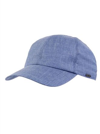 Wigens Mens Baseball Classic Cap In Blue Wool