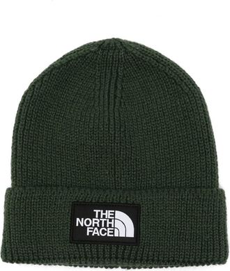 The North Face Logo-patch Ribbed-knit Beanie Hat