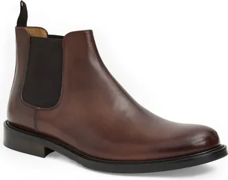 Bruno Magli Dorato Chelsea Boot in Dark Brown Leather at Nordstrom, Size 9.5