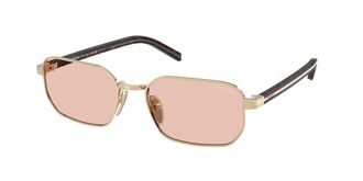 Prada PR D62S ZVN50V Womens Sunglasses Gold Size 56