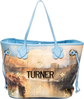 Louis Vuitton Borsa a spalla Neverfull MM Jeff Koons Turner - Toni neutri