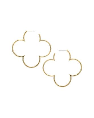 Rivka Friedman 18K Plated Hoops