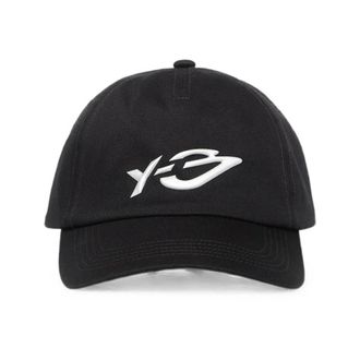 Yohji Yamamoto Logo Cap - male - Y-3 - Hats & Caps - Black - ONE SIZE - Accessories