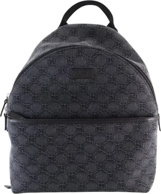 Gucci Pre-owned Gucci Kids GG Denim Backpack Unisex 782708 525040