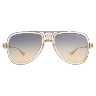 Dita Eyewear GRAND-DECADE Grey to Apricot Gradient Pilot Unisex Sunglasses DTS460-A-03 56