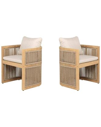 Panama Jack Cabo Set Of 2 Barrel Dining Armchairs