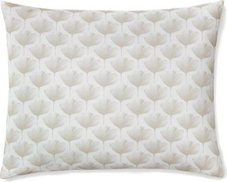 SFERRA Edna Reversible Cotton Continental Sham in White/Beige at Nordstrom, Size 26X26