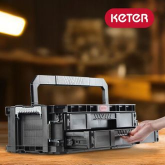 Keter Organizador De Caja De Herramientas De 2 Cajones Keter