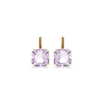 Swarovski Millenia Oorhangers - Dames - Oorbellen - Paars - ONE Size - Accessoires