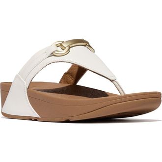 FitFlop Lulu Platform Wedge Flip Flop in Urban White at Nordstrom Rack, Size 10