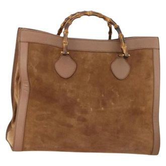 Gucci Pre-owned Tote Bags, female, Brown, Size: ONE SIZE Pre-owned Vintage Tote Shoulder Bag