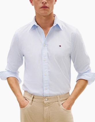 Tommy Hilfiger Mens Tommy Hilfiger Mens Oxford Shirts Soft Cotton - Blue - Size: 42/Regular