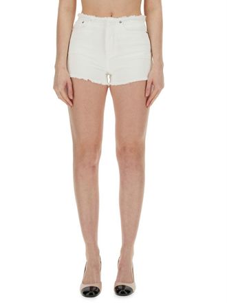 Michael Michael Kors Cotton Denim Shorts - White