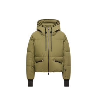 Moncler Moncler Allesaz Hooded Insulated Ski Jacket, Women, Green, Size: 0