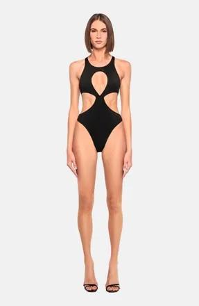 OW Collection Billie Bodysuit in Black at Nordstrom, Size X-Small