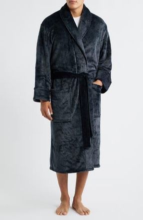 Daniel Buchler Diamond Jacquard Robe in Black at Nordstrom Rack, Size Large/x-Large