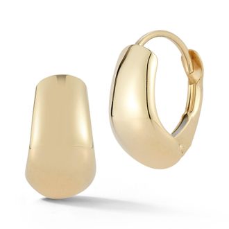 Ember Fine Jewelry 14K Gold Bold Dome Hoops