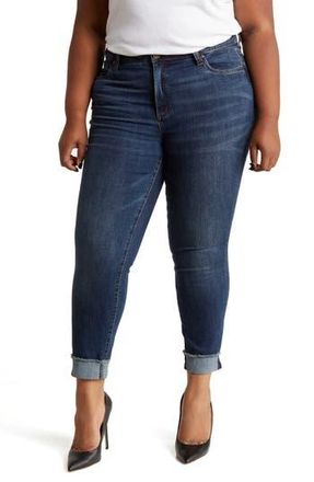 Kut from the Kloth Ascher Cuffed Ankle Straight Leg Jeans in Wedelia at Nordstrom Rack, Size 22W
