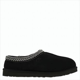UGG Black Suede Slip-On Sneakers With Zigzag Stitch Detail