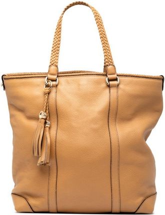 Gucci Brown Leather Tote Bag (Pre-Owned)