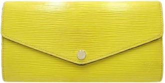 Louis Vuitton Pre-owned Wallets, female, Yellow, Size: ONE SIZE Pre-owned Long Wallet