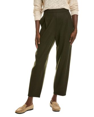 Eileen Fisher Ankle Pleated Wool Lantern Pant