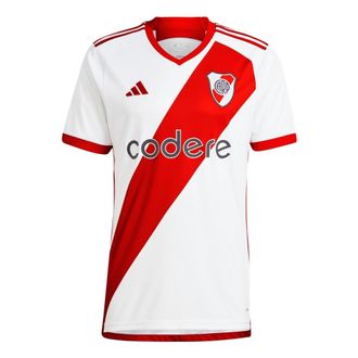 adidas Club River Plate 23/24 Home Jersey Asia Sizing White Red HT3677