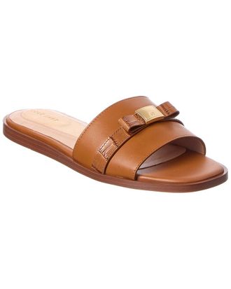 Cole Haan Go-To Emalia Slide Bow Leather Sandal