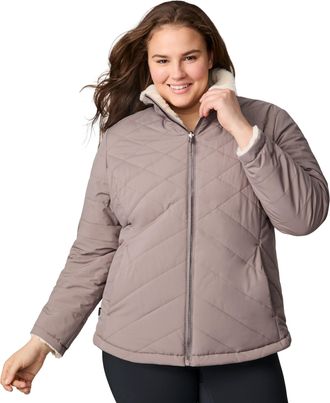 Free Country Womens Plus Size Cirrus Quilted Reversible Jacket