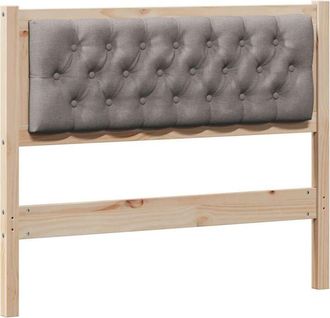 vidaXL Headboard Other Brown and taupe 100 cm Solid pine wood vidaXL