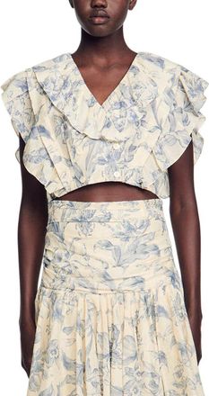 Sandro Josey Linen Top