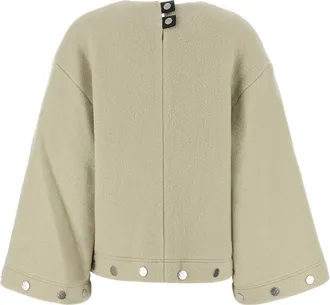 Nanushka Womens Anwen Sweater Beige Wool Nylon