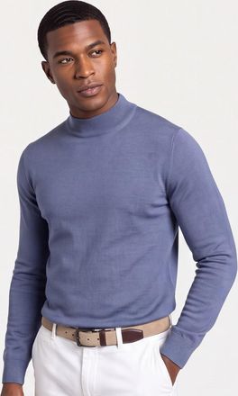 Thomas Maine trui turtle neck merinowol blauw