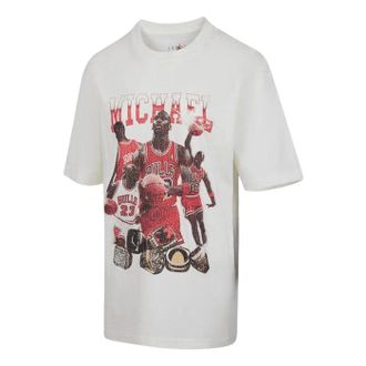 Nike Jordan (WMNS) Air Jordan Oversized Short Sleeve Graphic T-Shirt Asia Sizing Off White HJ0191-133