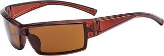 Generic Outdoor Mens And Womens Vacation Sunglasses Sport Driving Commuter Sun Glasses(Brown)