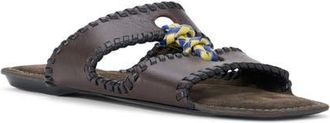 Staud Mara Leather Slide Sandal in Espresso at Nordstrom, Size 41.5