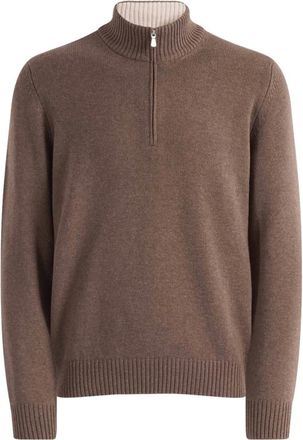 Gran Sasso Jersey de media cremallera Lupo - Sweatshirts & Hoodies - Hombre - Marr&oacute;n - XL