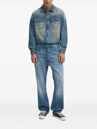 HUGO BOSS logo-patch jeans - Blue