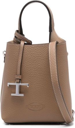 Tod's mini leather crossbody bag - Brown