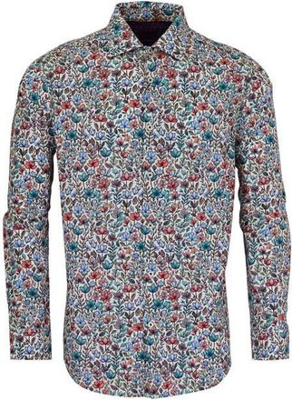 Lords of Harlech Nicoli Button-Up Shirt in Mystic Floral Ivory at Nordstrom, Size Xx-Large